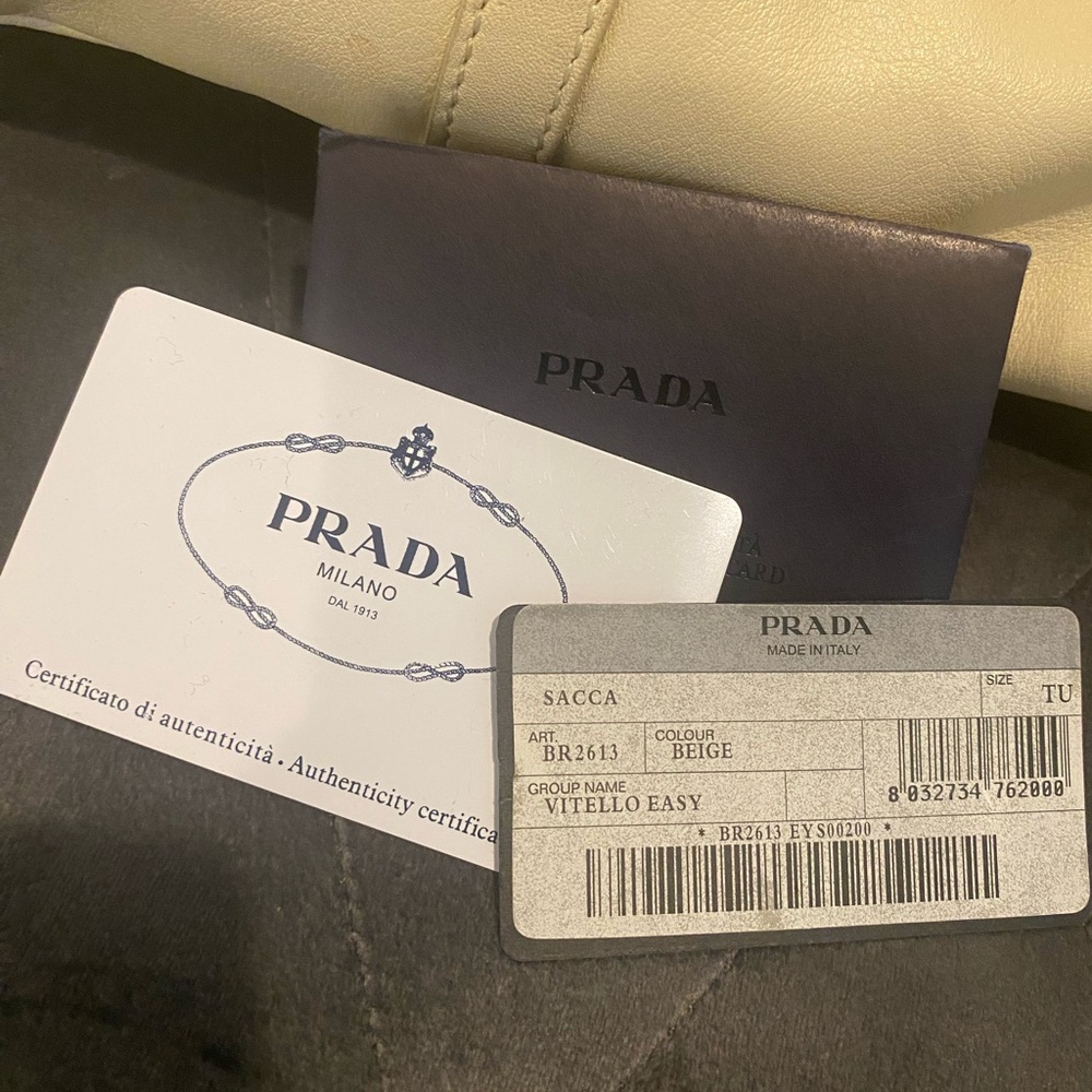 Prada Cream Leather Satchel - Picture 4 of 8